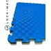 Мат татамі "ластівчин хвіст" 20 мм, щільність 120 кг/м.куб жовто-синій
