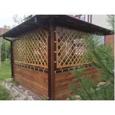  Мягкие окна ПВХ для беседки, крепления скобы с ремешками