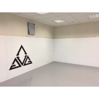 Нанесение логотипов на маты для стен 
